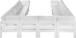 Nizuc - Outdoor Patio 12 Piece Modular Sectional With White Frame