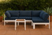 Nizuc - Outdoor Patio 4 Piece Modular Sectional With White Frame