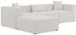 Cube - Linen 4 Piece Modular Sectional With Chaise