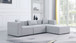 Cube - Linen 4 Piece Modular Sectional With Chaise