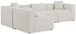 Cube - Linen 4 Piece Modular Corner Sectional