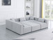 Cube - Linen 6 Piece Modular Sectional