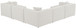 Cube - Linen 5 Piece Modular Corner Sectional