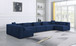 Cube - Linen 7 Piece Modular U-Shaped Sectional