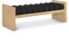 Waverly - Bench With Natural Frame