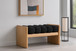 Waverly - Bench With Natural Frame