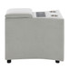 Emee - Console With USB - Gray Corduroy