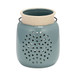 Ceramic Flower Cut Out Lantern 6" - Cameo Blue
