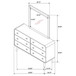 Robyn - 6-Drawer Bedroom Dresser And Mirror