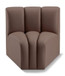 Arc - Faux Leather Curved Corner Chair