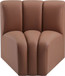 Arc - Faux Leather Curved Corner Chair