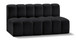 Arc - Faux Leather 2 Seats Modular Sofa