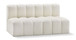 Arc - Faux Leather 2 Seats Modular Sofa