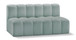 Arc - Faux Leather 2 Seats Modular Sofa