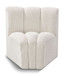 Arc - Boucle Fabric Curved Corner Chair