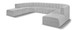 Arc - Boucle Fabric Modular Sectional