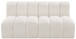 Arc - Boucle Fabric 2 Seats Modular Sofa