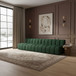 Arc - Boucle Fabric 4 Seats Modular Sofa