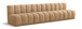 Arc - Velvet 4 Seats Modular Sofa