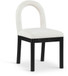 Conrad - Linen Dining Chair With Black Legs