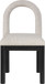 Conrad - Linen Dining Chair With Black Legs