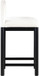 Conrad - Velvet Counter Stool With Black Legs