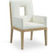 Gwendolyn - Faux Leather Dining Arm Chair With Natural Frame