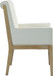 Gwendolyn - Faux Leather Dining Arm Chair With Natural Frame