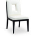 Gwendolyn - Faux Leather Dining Side Chair With Black Frame (Set of 2)