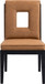 Gwendolyn - Faux Leather Dining Side Chair With Black Frame (Set of 2)