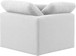 Indulge - Linen Corner Chair - White