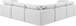 Indulge - Linen 5 Piece Modular Corner Sectional - White