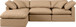 Indulge - Faux Leather 4 Piece Modular Sectional With Chaise - Tan