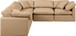Indulge - Faux Leather 5 Piece Modular Corner Sectional - Tan