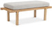 Naya - Chenille Fabric Bench - Cream