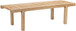 Naya - Chenille Fabric Bench - Cream