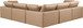 Comfy - 5 Piece Faux Leather Modular Corner Sectional - Tan