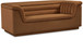 Cascade - Velvet Loveseat - Saddle
