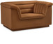 Cascade - Velvet Chair - Saddle