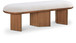 Wilshire - Bench With Brown Base - Cream