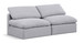 Indulge - Linen 2 Seat Modular Armless Sofa