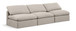 Indulge - Linen 3 Seat Modular Armless Sofa