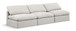 Indulge - Linen 3 Seat Modular Armless Sofa
