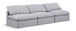 Indulge - Linen 3 Seat Modular Armless Sofa