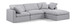 Indulge - Linen 4 Piece Modular Sectional With Chaise