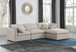 Indulge - Linen 4 Piece Modular Sectional With Chaise