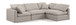 Indulge - Linen 4 Piece Modular Sectional