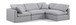 Indulge - Linen 4 Piece Modular Sectional