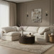 Indulge - Linen 4 Piece Modular Sectional