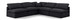 Indulge - Linen 5 Piece Modular Corner Armless Sectional